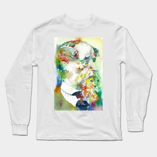 CHARLES DICKENS - watercolor portrait .2 Long Sleeve T-Shirt